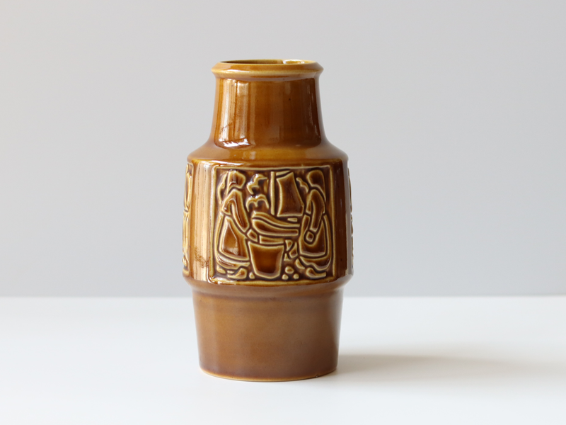 Michael Andersen&son （マイケル・アンダーセン） vase large brown 1724 │ 北欧ヴィンテージ デンマーク 花瓶 陶磁器