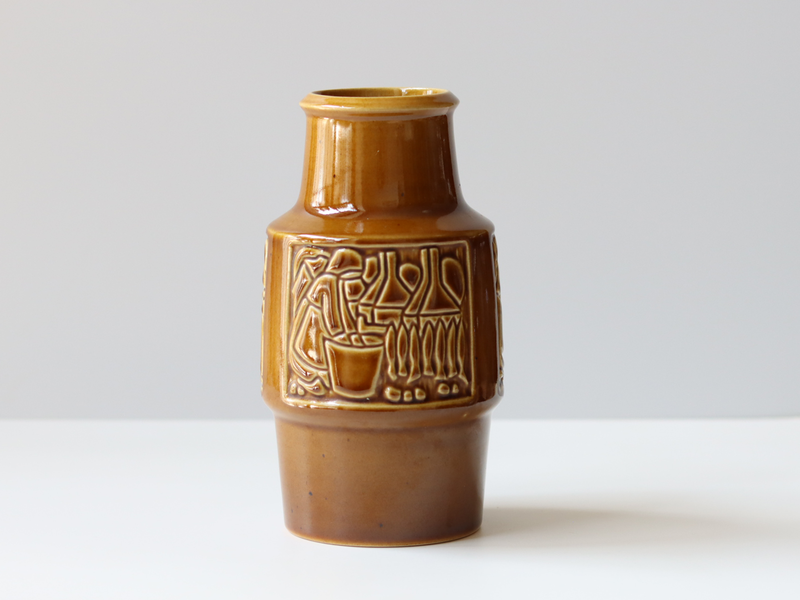 Michael Andersen&son （マイケル・アンダーセン） vase large brown 1724 │ 北欧ヴィンテージ デンマーク 花瓶 陶磁器