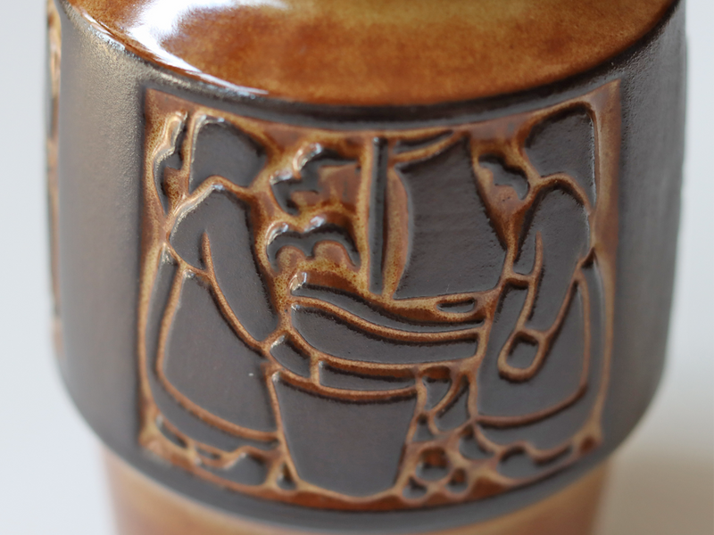 Michael Andersen&son （マイケル・アンダーセン） vase large brown 1801 │ 北欧ヴィンテージ デンマーク 花瓶 陶磁器