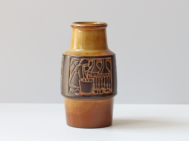 Michael Andersen&son （マイケル・アンダーセン） vase large brown 1801 │ 北欧ヴィンテージ デンマーク 花瓶 陶磁器