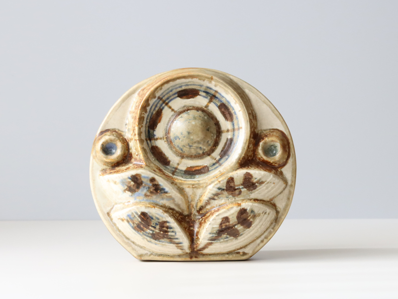Soholm （スーホルム）  flower relief │ 北欧ヴィンテージ デンマーク オブジェ アート 陶磁器