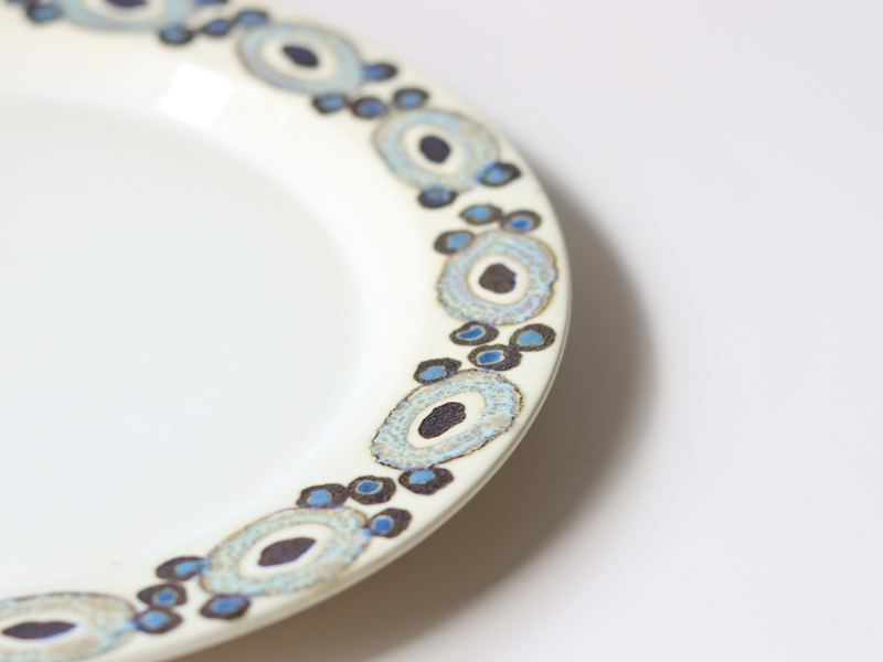Royal copenhagen （ロイヤルコペンハーゲン） Nucella （ヌセラ）24cm dinner plate blue │ 北欧ヴィンテージ デンマーク 食器 プレート 陶磁器