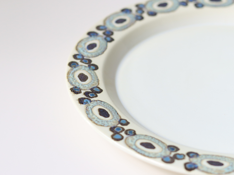 Royal copenhagen （ロイヤルコペンハーゲン） Nucella （ヌセラ）24cm dinner plate blue │ 北欧ヴィンテージ デンマーク 食器 プレート 陶磁器