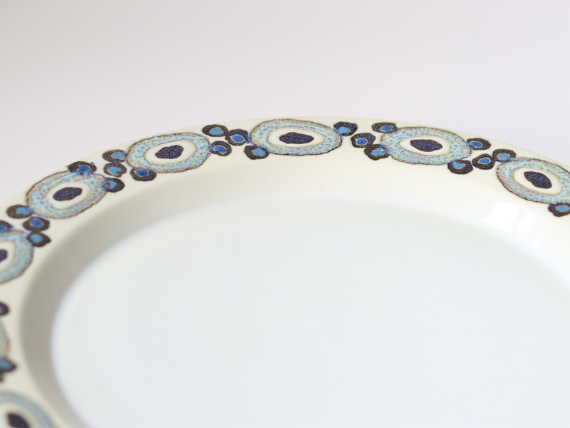Royal copenhagen （ロイヤルコペンハーゲン） Nucella （ヌセラ）24cm dinner plate blue │ 北欧ヴィンテージ デンマーク 食器 プレート 陶磁器