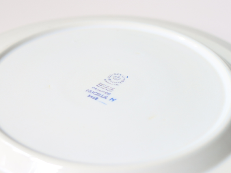 Royal copenhagen （ロイヤルコペンハーゲン） Nucella （ヌセラ）24cm dinner plate blue │ 北欧ヴィンテージ デンマーク 食器 プレート 陶磁器