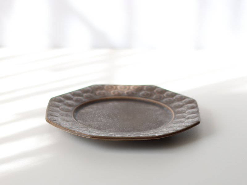 Jens.H.Quistgaard （イェンス・クイストゴー） Azur umbra （アズール アンブラ） side plate octagon │ 北欧ヴィンテージ デンマーク 食器 プレート プラム 陶磁器