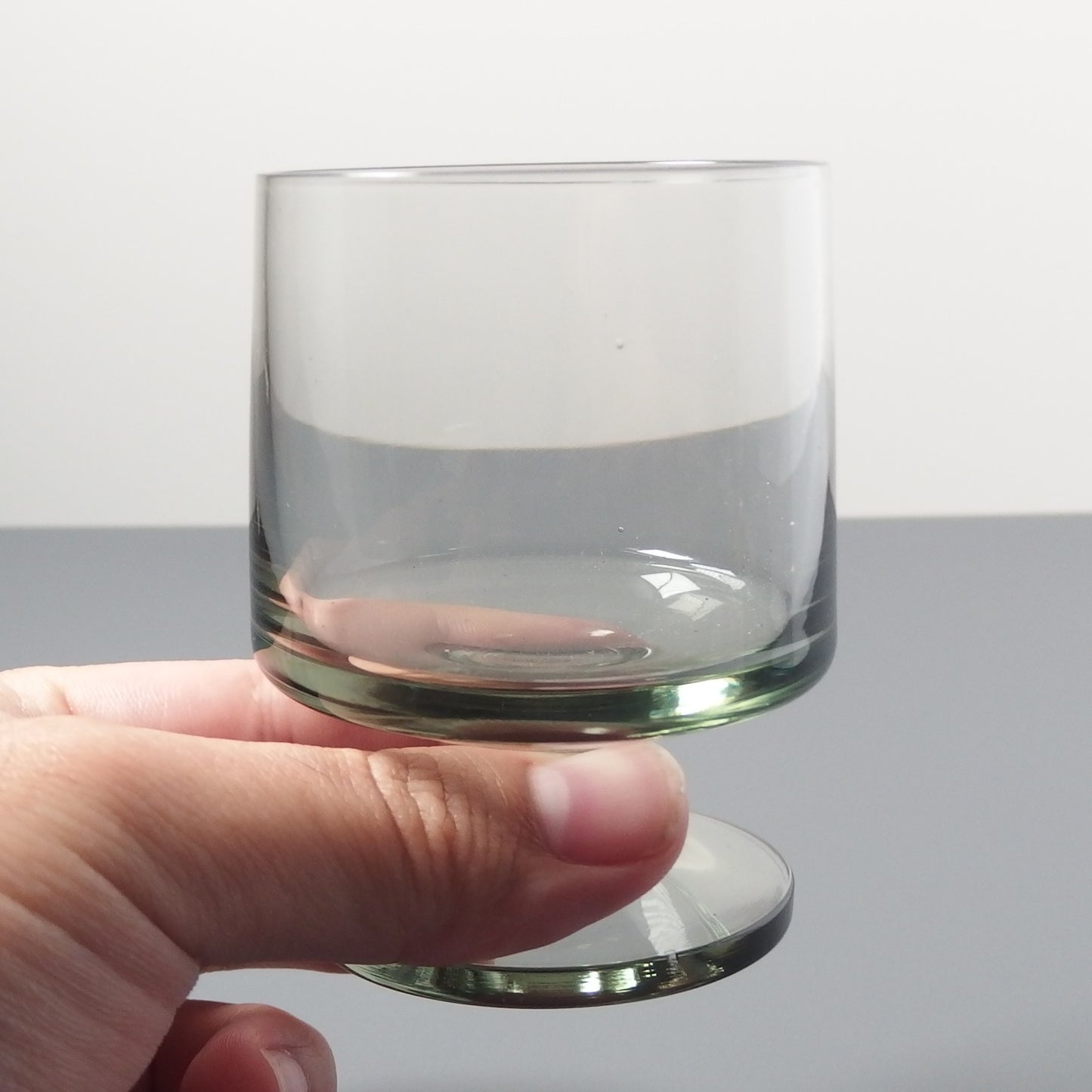 【北欧 ヴィンテージ】Holmegaard （ホルムガード） Stub （スタブ） smoke glass