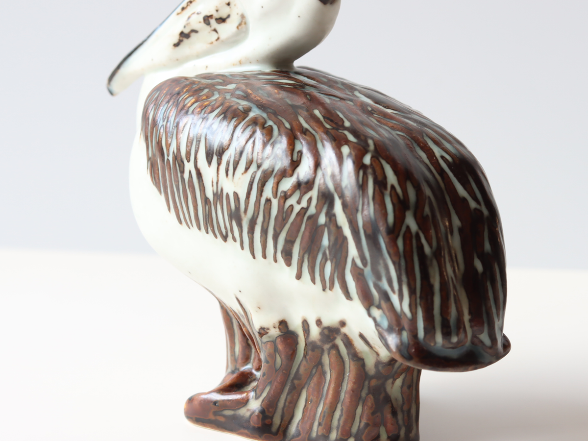 Royal Copenhagen（ロイヤルコペンハーゲン） ペリカン オブジェ / Jeanne Grut ｜ 北欧ヴィンテージ デンマーク