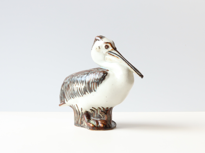 Royal Copenhagen（ロイヤルコペンハーゲン） ペリカン オブジェ / Jeanne Grut ｜ 北欧ヴィンテージ デンマーク