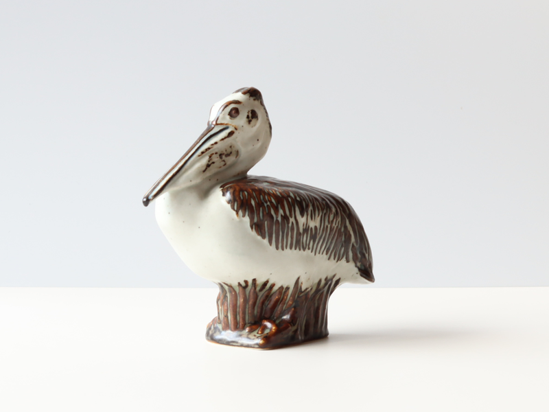 Royal Copenhagen（ロイヤルコペンハーゲン） ペリカン オブジェ / Jeanne Grut ｜ 北欧ヴィンテージ デンマーク