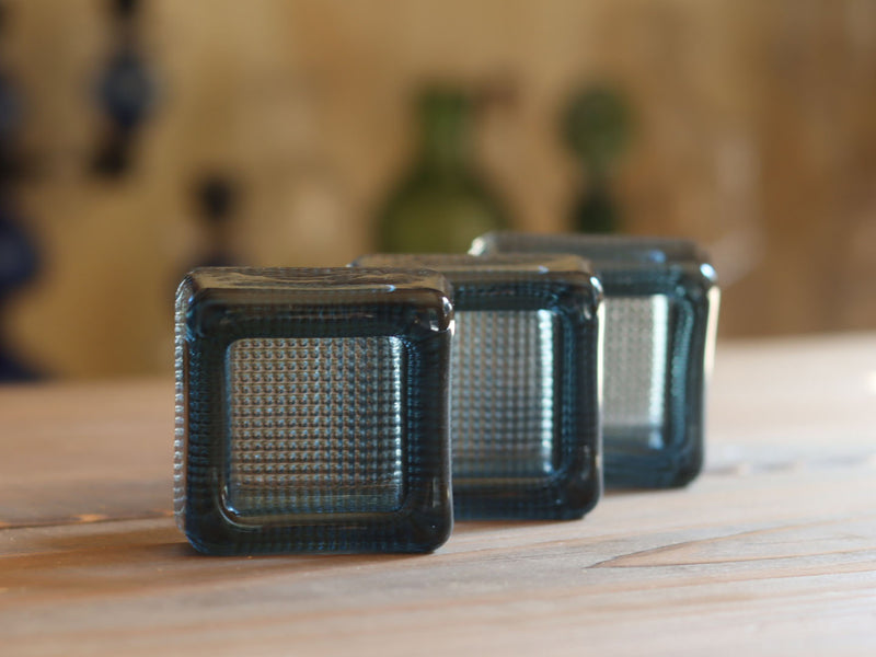 Pukeberg Ashtray Blue Set of 3 / Göran Wärff｜SWEDEN