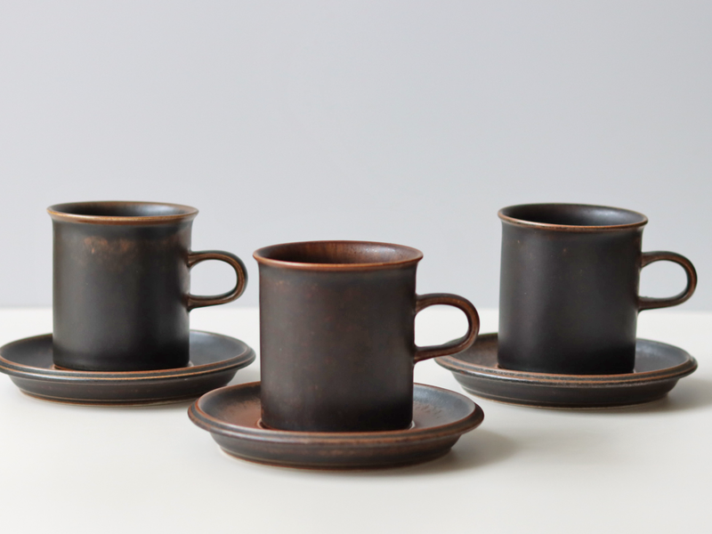 Arabia  （アラビア） Ruska（ルスカ） coffee cup saucer │ 北欧 フィンランド ヴィンテージ コーヒーカップ