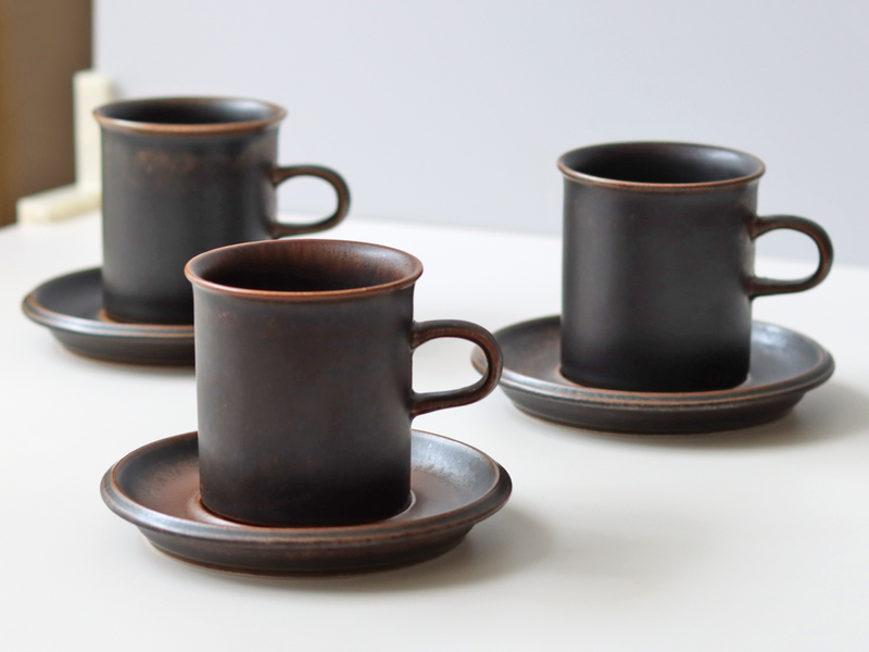 Arabia  （アラビア） Ruska（ルスカ） coffee cup saucer │ 北欧 フィンランド ヴィンテージ コーヒーカップ