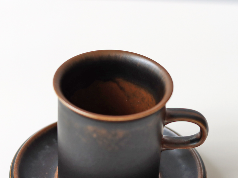 Arabia  （アラビア） Ruska（ルスカ） coffee cup saucer │ 北欧 フィンランド ヴィンテージ コーヒーカップ