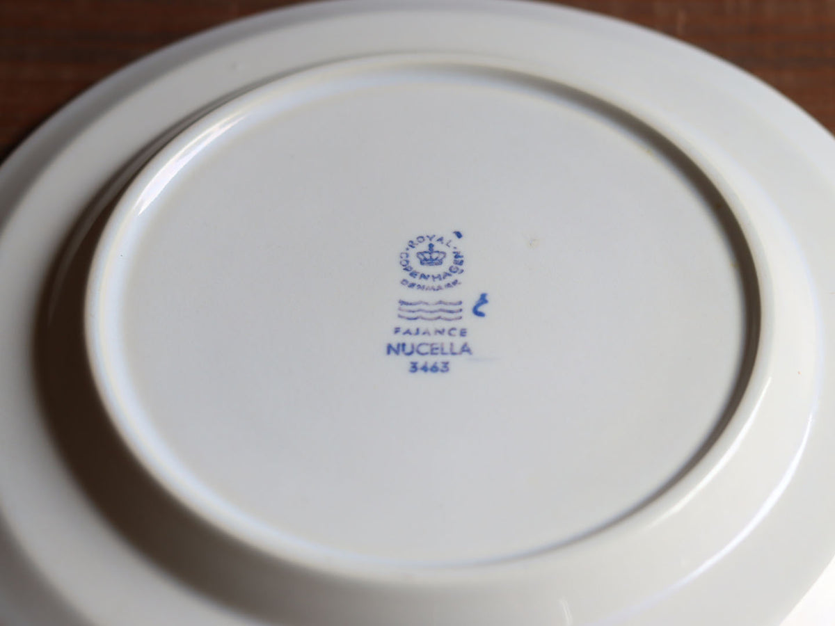 Royal Copenhagen（ロイヤルコペンハーゲン） Nucella プレート ブルー 19.5cm / Ellen Malmer ｜ 北欧ヴィンテージ デンマーク