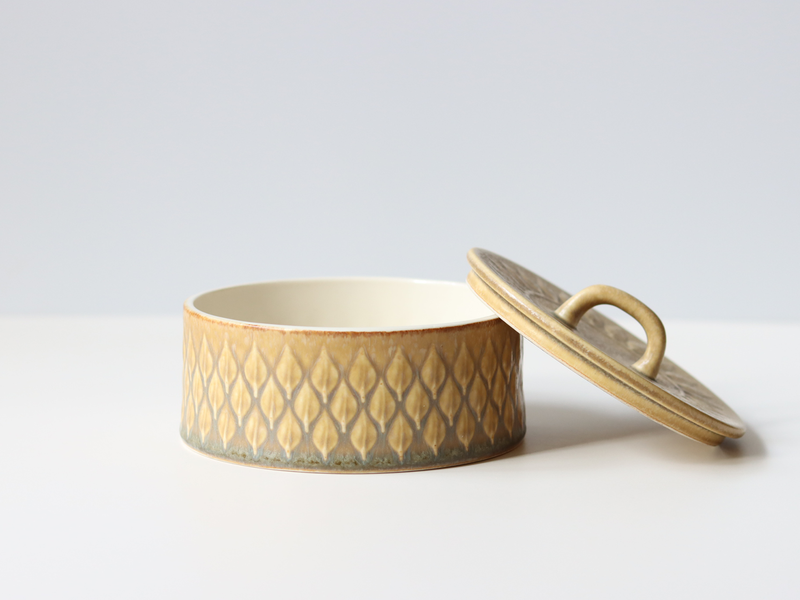 Jens.H.Quistgaard （イェンス・クイストゴー） Relief（レリーフ）jam pot  │ 北欧ヴィンテージ デンマーク 食器 ジャムポット 陶磁器