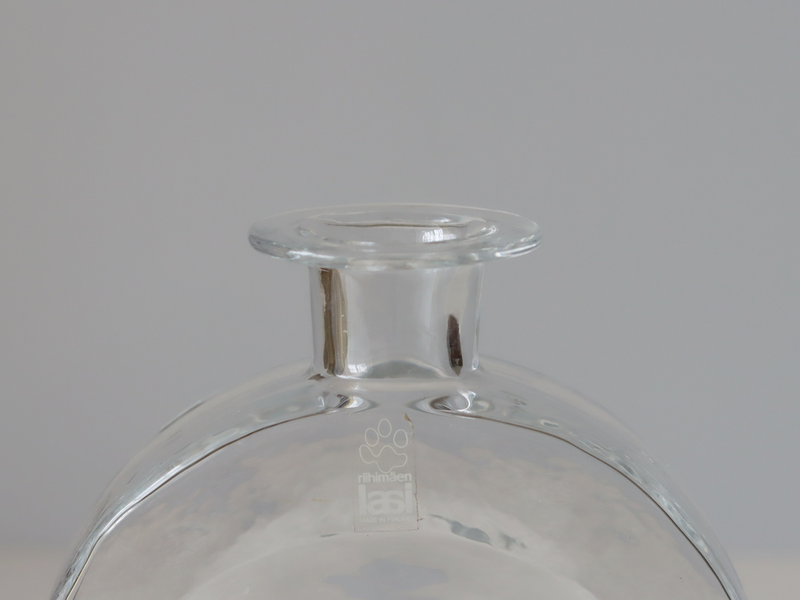Riihimaen Lasi （リーヒマエンラシ） Nanny Still（ナニー・スティル）Kyynel （キューネル）Bottle H19cm │ 北欧 フィンランド ヴィンテージ 花瓶 ボトル ガラス