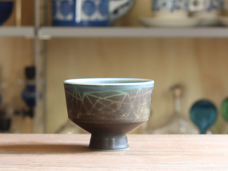 Rörstrand（ロールストランド） 脚付きボウル H8.5cm / Einar Lynge-Ahlberg ｜ 北欧ヴィンテージ スウェーデン