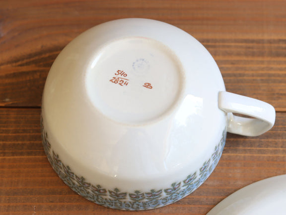 Royal Copenhagen Berte Jessen フェイアンス カップ&ソーサー 2889
