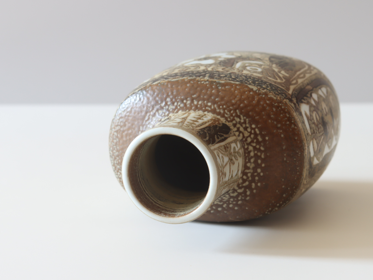 Royal copenhagen （ロイヤルコペンハーゲン） Baca （バッカ）vase fish small │ 北欧ヴィンテージ デンマーク 花瓶 陶磁器