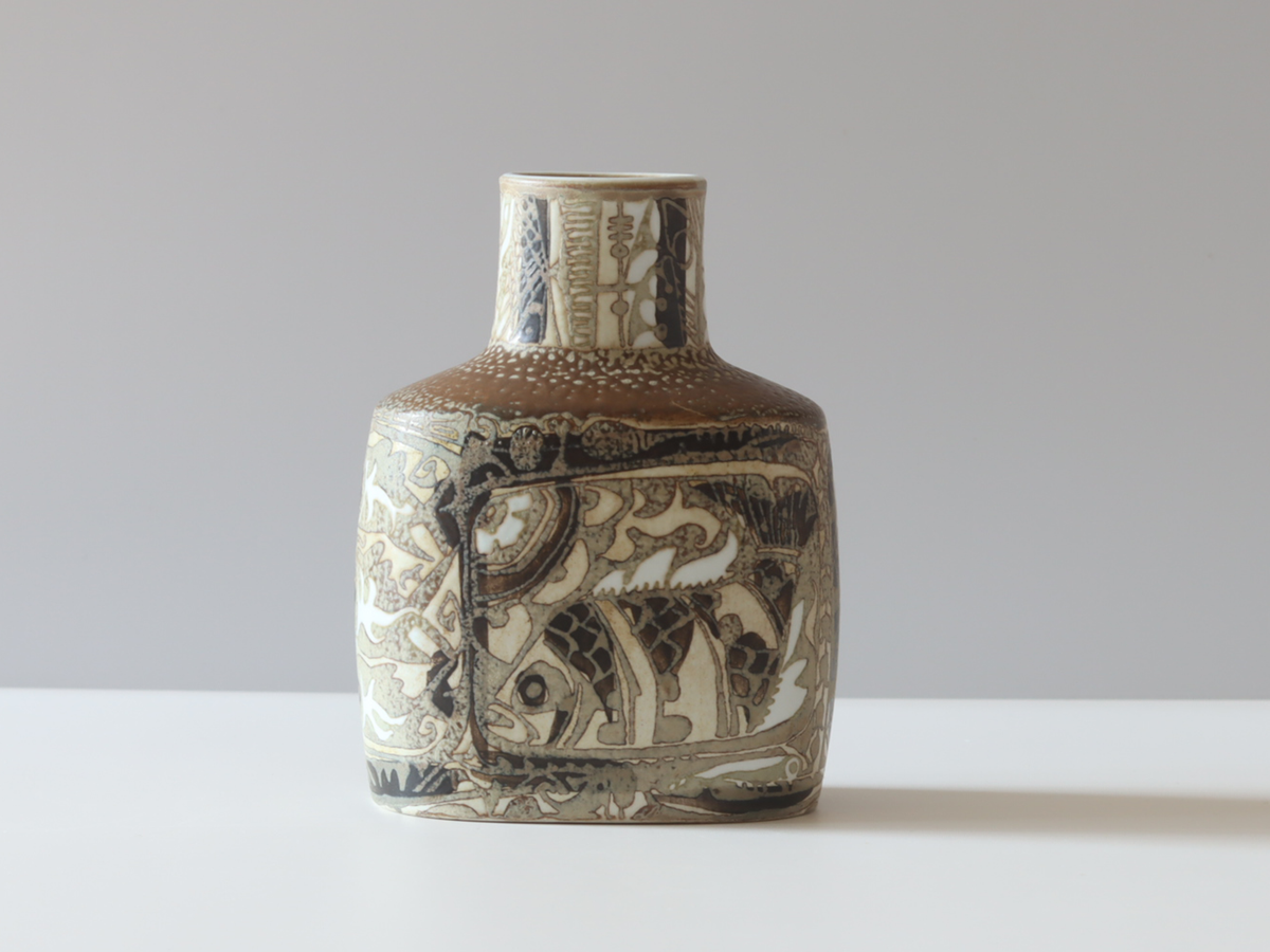 Royal copenhagen （ロイヤルコペンハーゲン） Baca （バッカ）vase fish small │ 北欧ヴィンテージ デンマーク 花瓶 陶磁器