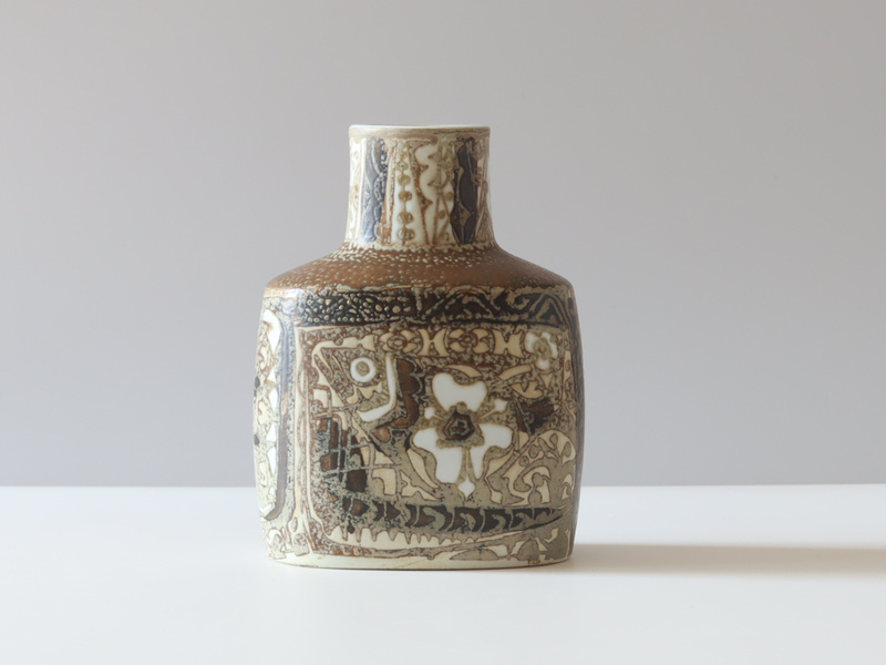 Royal copenhagen （ロイヤルコペンハーゲン） Baca （バッカ）vase fish small │ 北欧ヴィンテージ デンマーク 花瓶 陶磁器