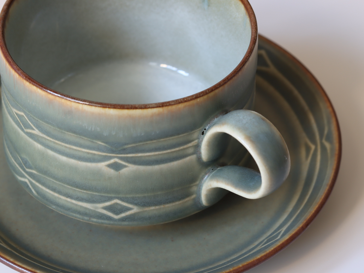 Jens.H.Quistgaard（イェンス・クイストゴー） Rune ティーカップ＆ソーサー ｜ 北欧ヴィンテージ デンマーク
