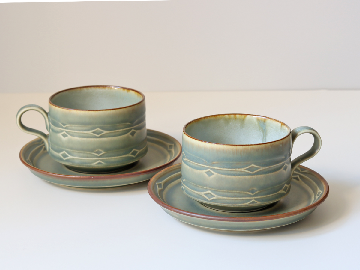Jens.H.Quistgaard（イェンス・クイストゴー） Rune ティーカップ＆ソーサー ｜ 北欧ヴィンテージ デンマーク