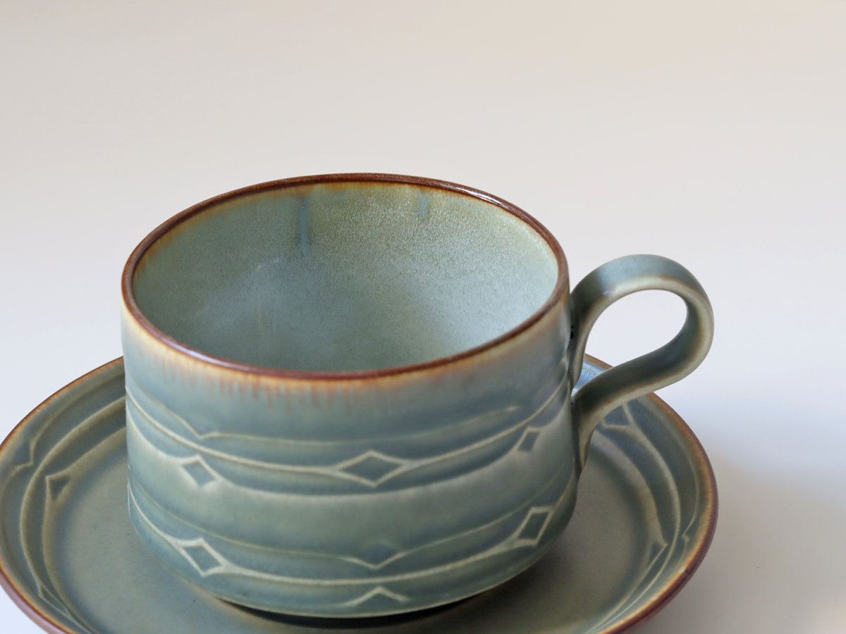 Jens.H.Quistgaard（イェンス・クイストゴー） Rune ティーカップ＆ソーサー ｜ 北欧ヴィンテージ デンマーク
