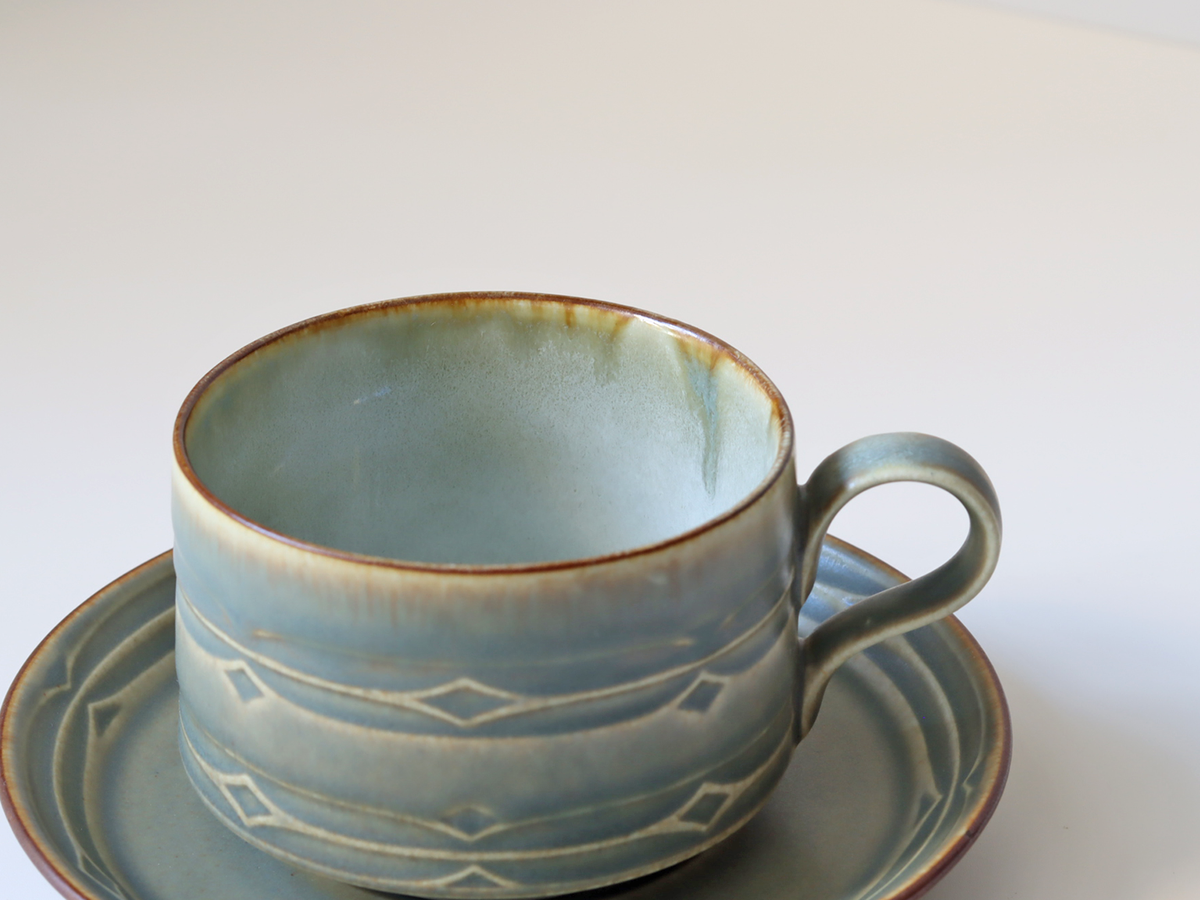 Jens.H.Quistgaard（イェンス・クイストゴー） Rune ティーカップ＆ソーサー ｜ 北欧ヴィンテージ デンマーク