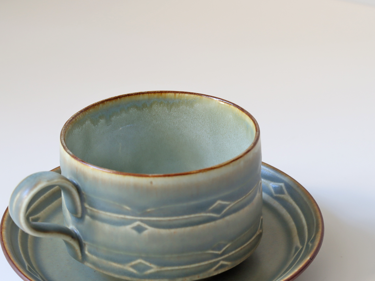 Jens.H.Quistgaard（イェンス・クイストゴー） Rune ティーカップ＆ソーサー ｜ 北欧ヴィンテージ デンマーク