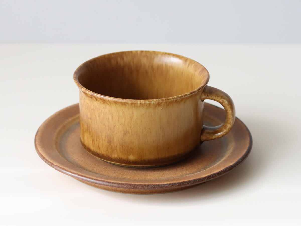 Hoganas Keramik （ホガナス・ケラミック） Sierra（シエッラ） tea cup saucer │ 北欧 スウェーデン ヴィンテージ ティーカップ 陶磁器