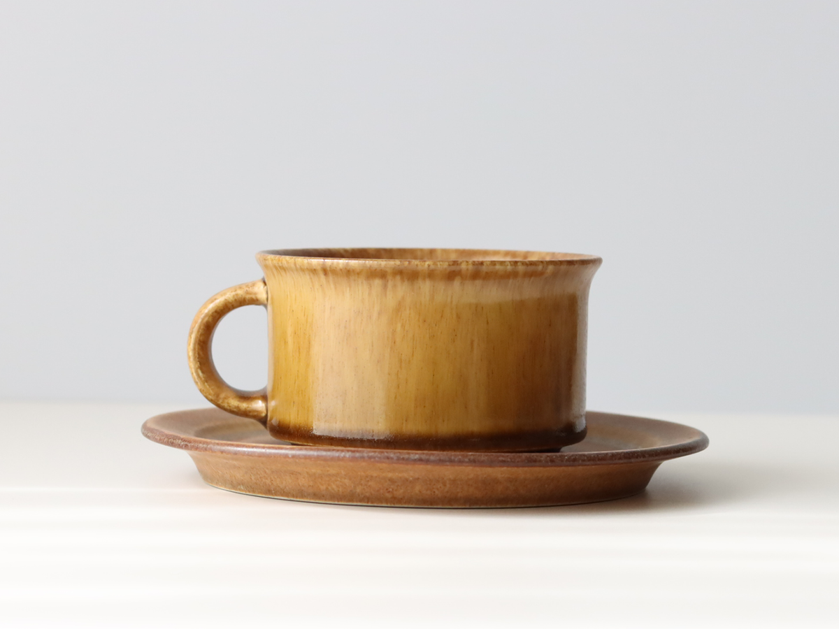 Hoganas Keramik （ホガナス・ケラミック） Sierra（シエッラ） tea cup saucer │ 北欧 スウェーデン ヴィンテージ ティーカップ 陶磁器
