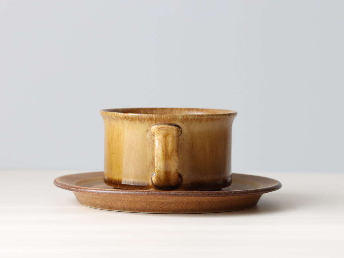 Hoganas Keramik （ホガナス・ケラミック） Sierra（シエッラ） tea cup saucer │ 北欧 スウェーデン ヴィンテージ ティーカップ 陶磁器