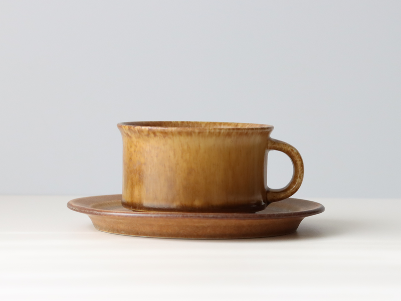Hoganas Keramik （ホガナス・ケラミック） Sierra（シエッラ） tea cup saucer │ 北欧 スウェーデン ヴィンテージ ティーカップ 陶磁器