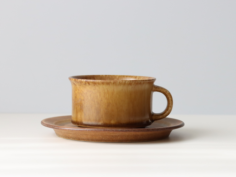 Hoganas Keramik （ホガナス・ケラミック） Sierra（シエッラ） tea cup saucer │ 北欧 スウェーデン ヴィンテージ ティーカップ 陶磁器
