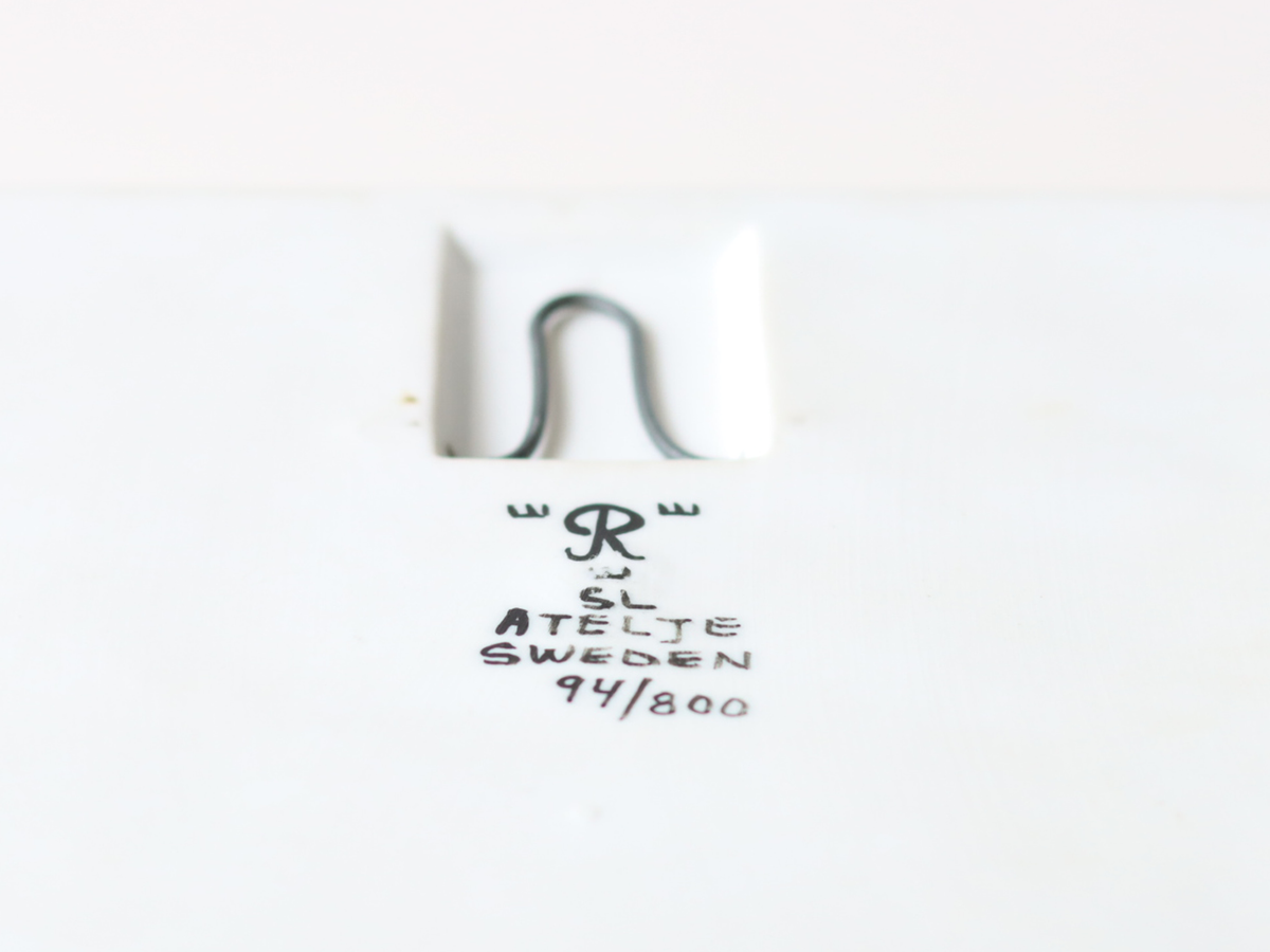 【北欧 スウェーデン ヴィンテージ】Rörstrand（ロールストランド） Sylvia Leuchovius Brid wall plate 94/800