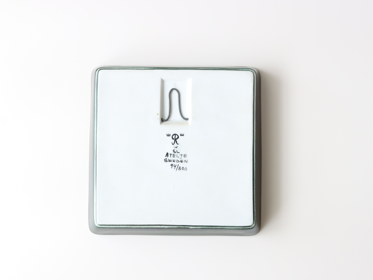 【北欧 スウェーデン ヴィンテージ】Rörstrand（ロールストランド） Sylvia Leuchovius Brid wall plate 94/800