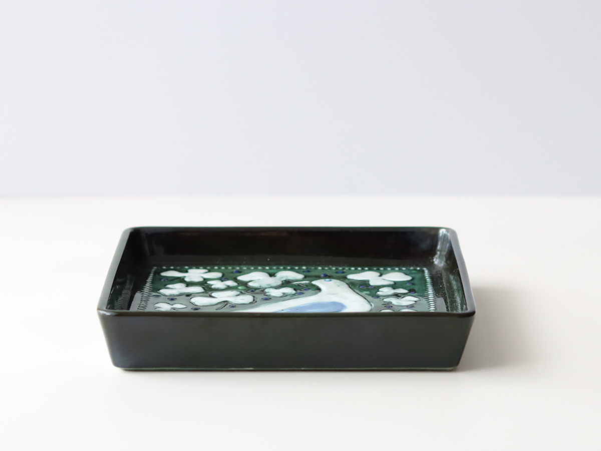 【北欧 スウェーデン ヴィンテージ】Rörstrand（ロールストランド） Sylvia Leuchovius Brid wall plate 94/800
