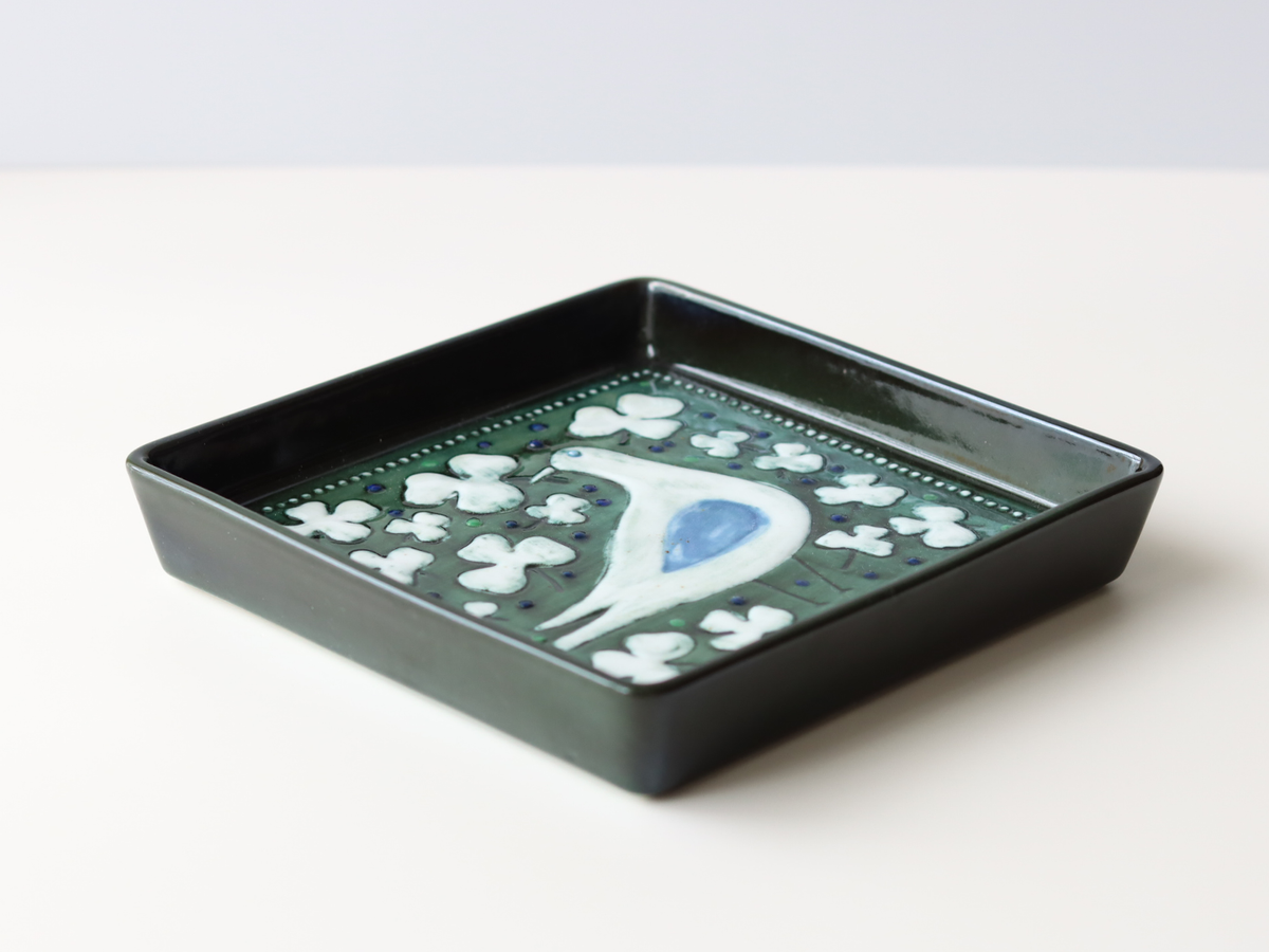 【北欧 スウェーデン ヴィンテージ】Rörstrand（ロールストランド） Sylvia Leuchovius Brid wall plate 94/800