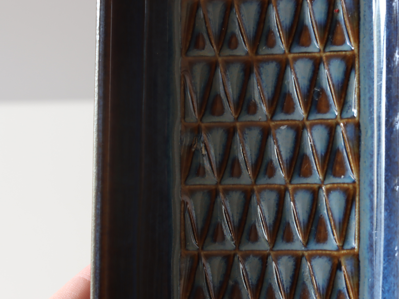 Søholm（スーホルム） レクタングルプレート ブルー model.3338｜ 北欧ヴィンテージ デンマーク