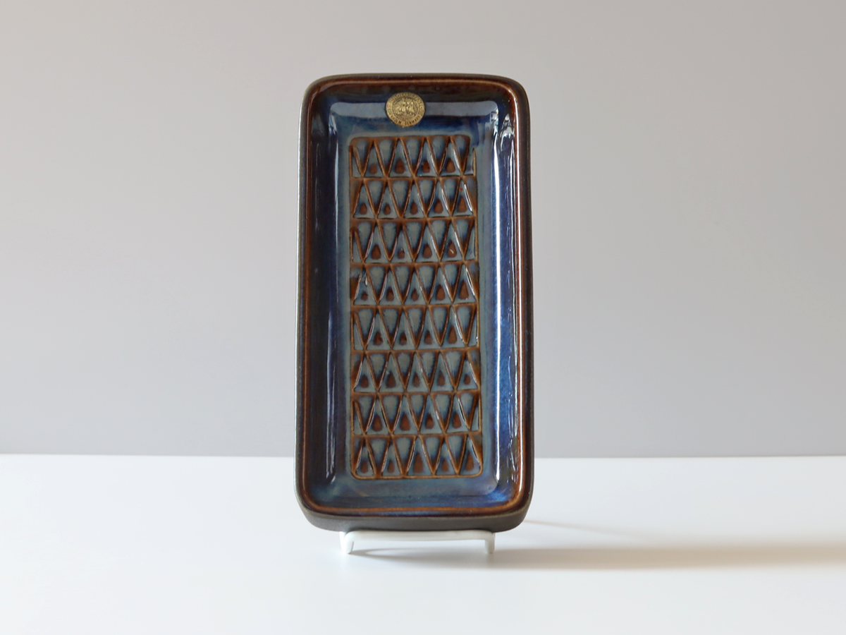 Søholm（スーホルム） レクタングルプレート ブルー model.3338｜ 北欧ヴィンテージ デンマーク