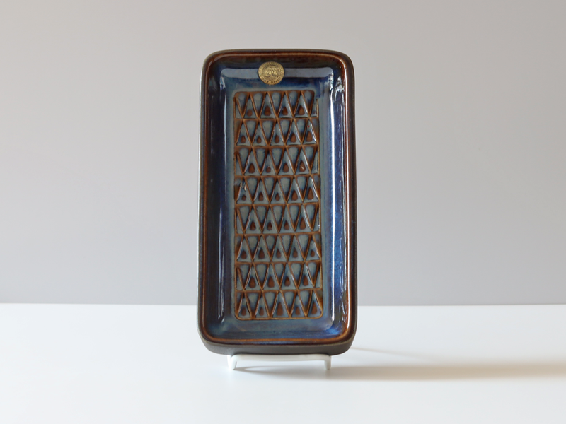 Søholm（スーホルム） レクタングルプレート ブルー model.3338｜ 北欧ヴィンテージ デンマーク