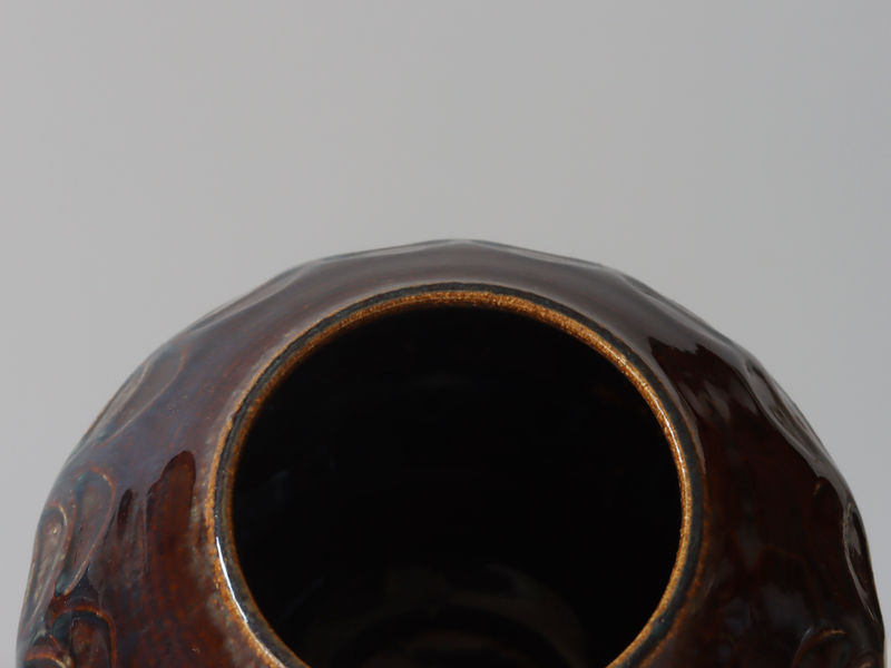Søholm（スーホルム） フラワーベース H10cm model.3113 ブラウン パープル / Einar Johansen｜北欧ヴィンテージ デンマーク
