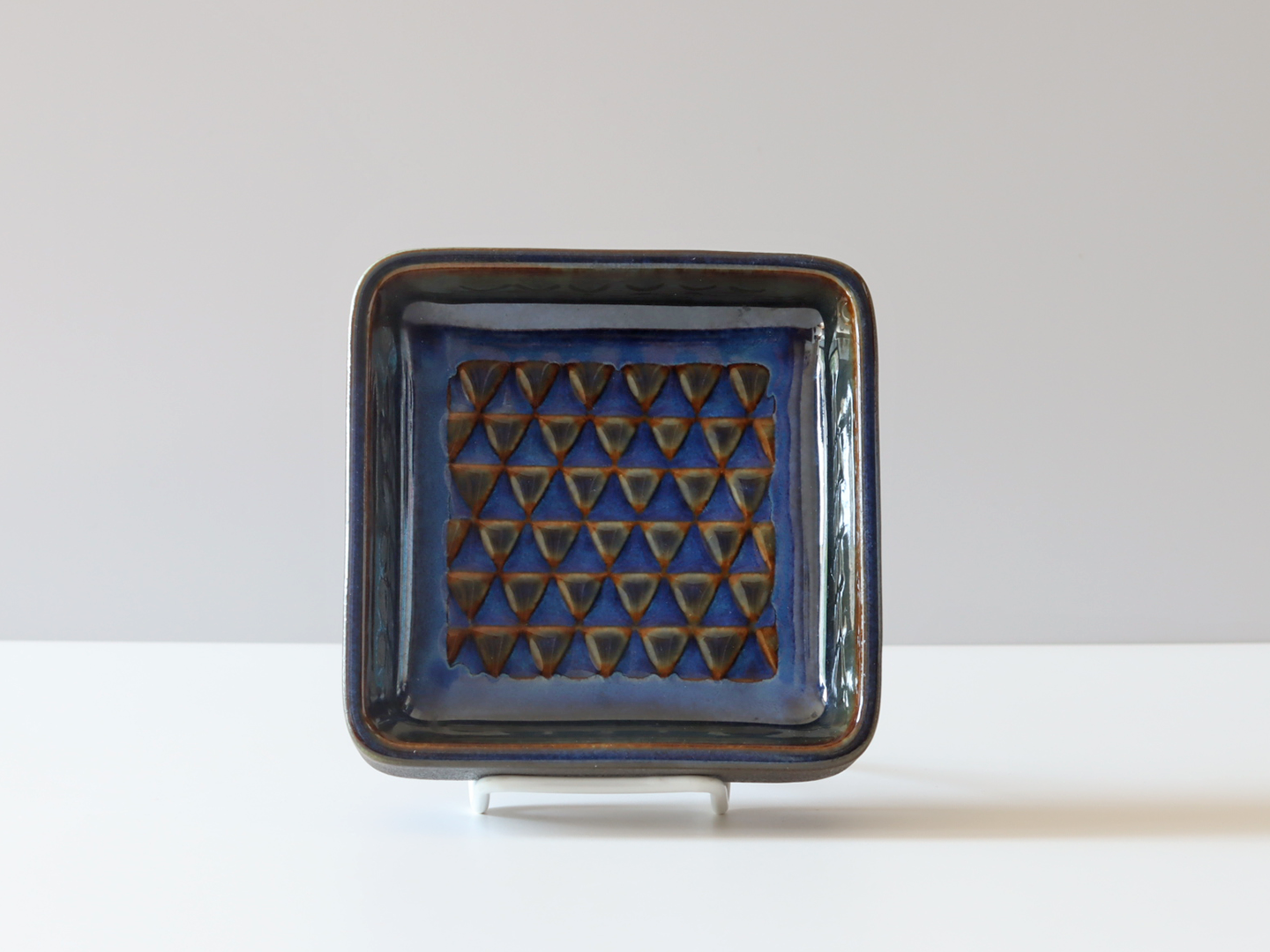 Søholm（スーホルム） スクエアプレート ブルー model.3332｜ 北欧ヴィンテージ デンマーク