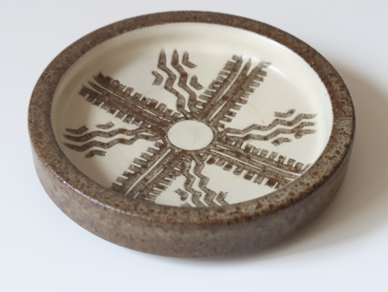 Sønderød Potteri（ソンデロ・ポッテリ）ミニプレート 10.5cm ｜北欧ヴィンテージ デンマーク