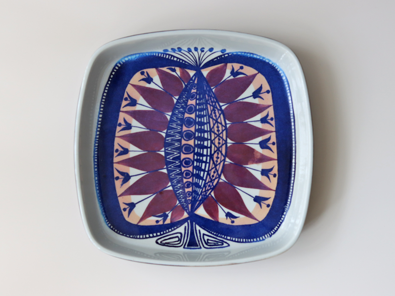 Royal copenhagen （ロイヤルコペンハーゲン） Tenera （テネラ）square plate BB │ 北欧ヴィンテージ デンマーク 食器 プレート 陶磁器