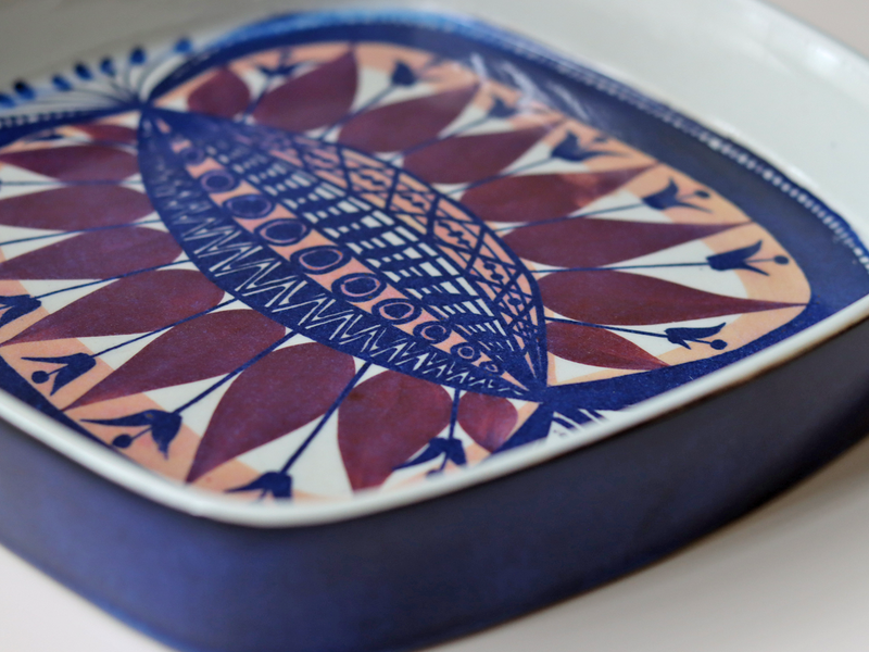 Royal copenhagen （ロイヤルコペンハーゲン） Tenera （テネラ）square plate BB │ 北欧ヴィンテージ デンマーク 食器 プレート 陶磁器