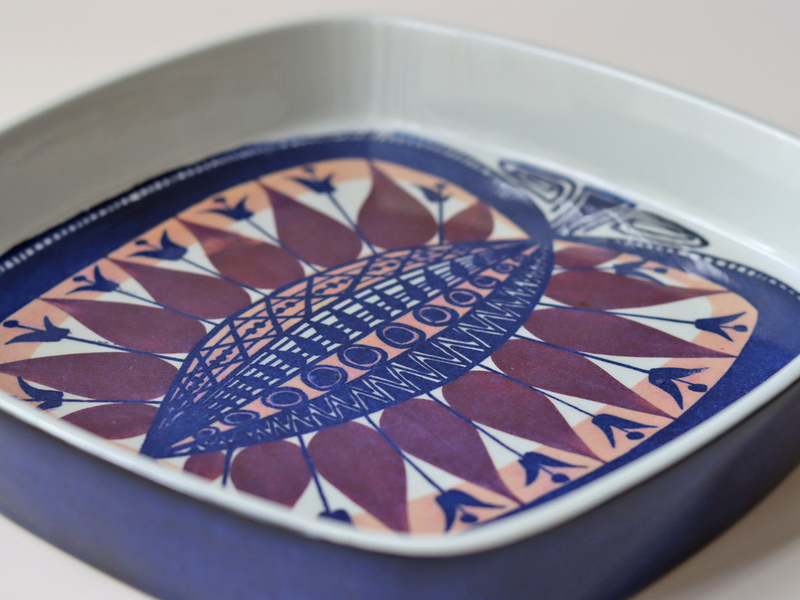 Royal copenhagen （ロイヤルコペンハーゲン） Tenera （テネラ）square plate BB │ 北欧ヴィンテージ デンマーク 食器 プレート 陶磁器