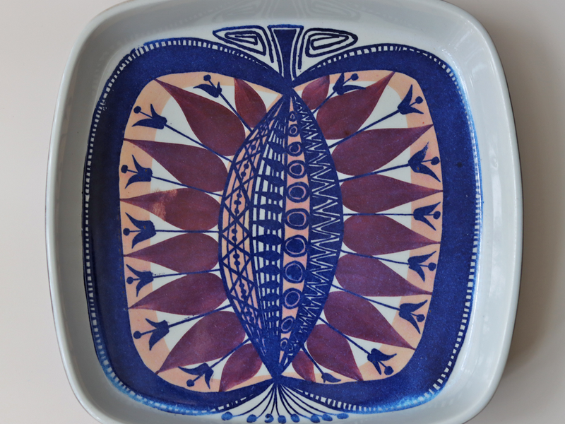 Royal copenhagen （ロイヤルコペンハーゲン） Tenera （テネラ）square plate BB │ 北欧ヴィンテージ デンマーク 食器 プレート 陶磁器